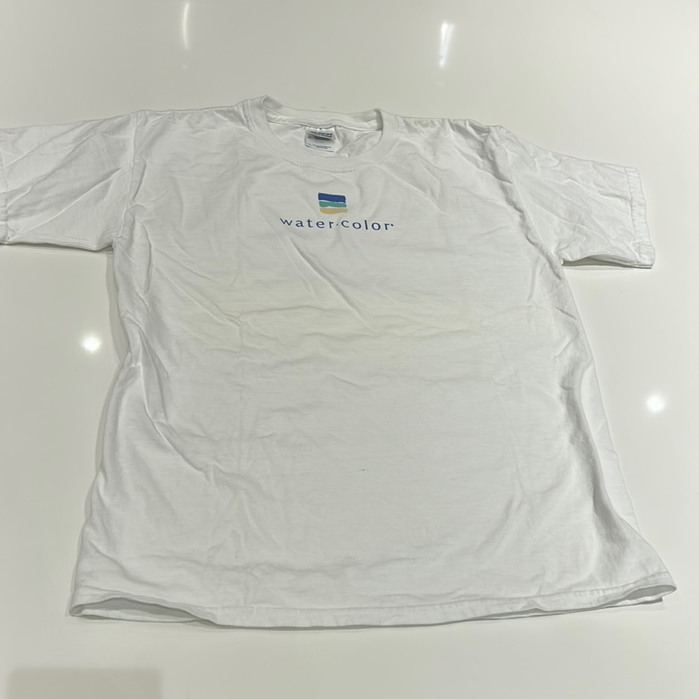 White WATERCOLOR tshirt